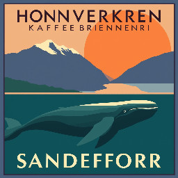 Håndverkeren Kaffebrenneri Sandefjord and whale