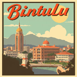 vintage Bintulu city