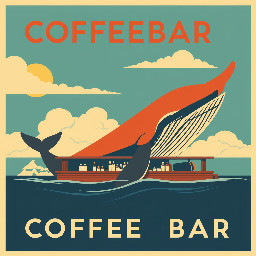Coffeebar and whale