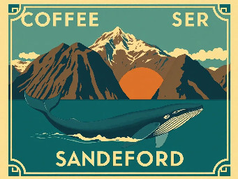 Coffeeroastery Sandefjord and whale